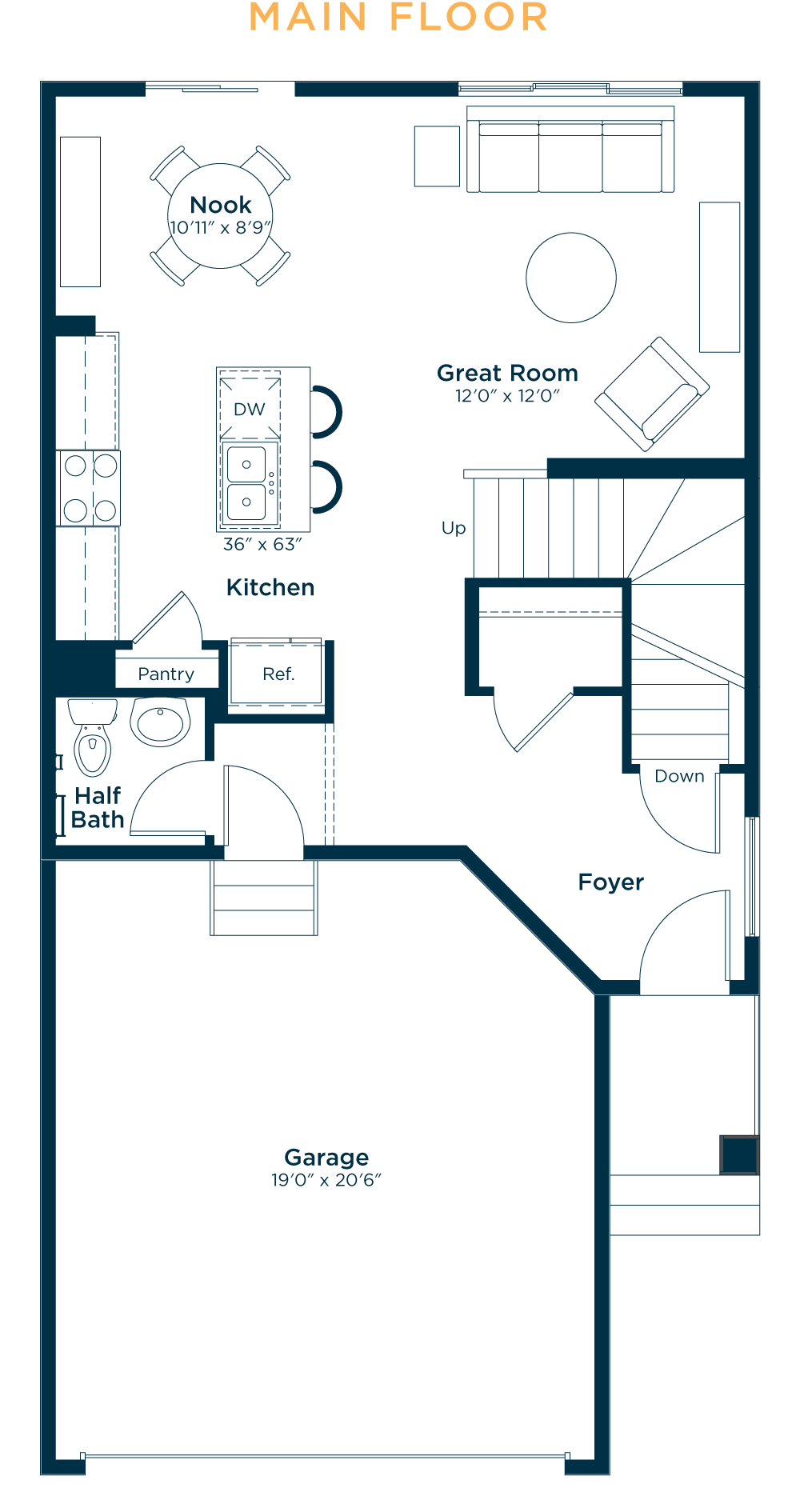 Jensen | Front Garage | New Home Build | Excel Homes
